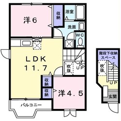 グリーンコート梅原Cの物件間取画像